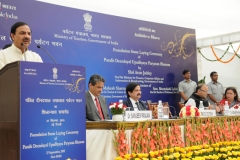 The Minister of State for Culture (Independent Charge), Tourism (Independent Charge) and Civil Aviation, Dr. Mahesh Sharma addressing at the foundation stone laying ceremony of the new building of Tourism Ministry “Paryatan Bhawan”, on the occasion of the World Tourism Day, in New Delhi on September 26, 2015.
	 The Union Minister for Finance, Corporate Affairs and Information & Broadcasting, Shri Arun Jaitley, the Secretary of Tourism, Shri Vinod Zutshi and other dignitaries are also seen.