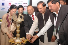 The Minister of State for Culture (Independent Charge), Tourism (Independent Charge) and Civil Aviation, Dr. Mahesh Sharma lighting the lamp to inaugurate the 'South Asia Travel & Tourism Exchange (SATTE)' - South Asia's leading B2B Travel and Tourism Trade Exhibition in New Delhi on January 29, 2016.
	The Secretary, Ministry of Tourism, Shri Vinod Zutshi is also seen.